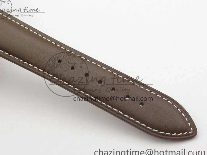 MIROTIME 0423 Calatrava 5524R Pilot Travel Time RG GRF Brown Dial on Brown Leather Strap MIYOTA TopPick 7155